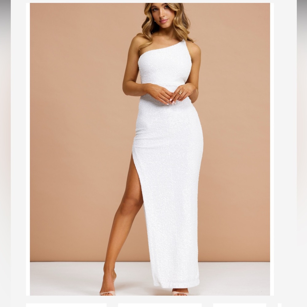 Nookie Liberty white sequin Gown XS
